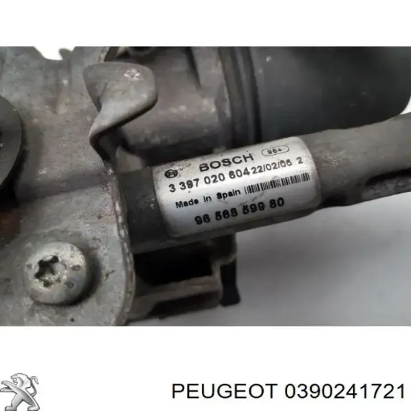 Do koszyka Silniczek wycieraczki szyby przedniej Peugeot 407 