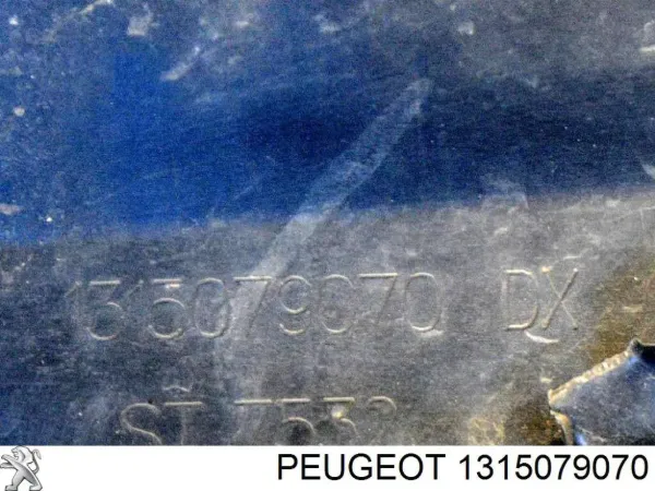 Zderzak przedni, prawa część 1315079070 Peugeot/Citroen