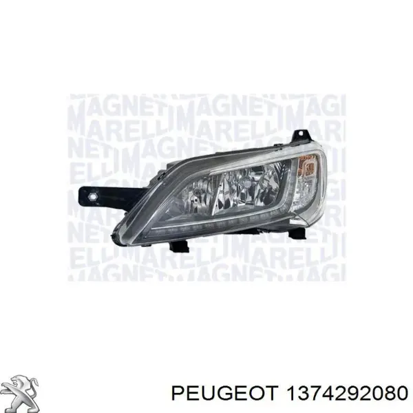 Reflektor prawy 1374292080 Peugeot/Citroen