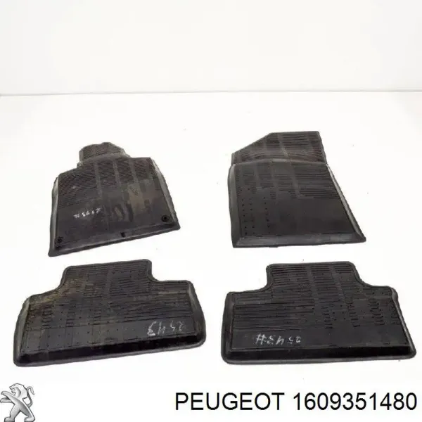 Dywaniki przód+tył, komplet Peugeot 508 I
