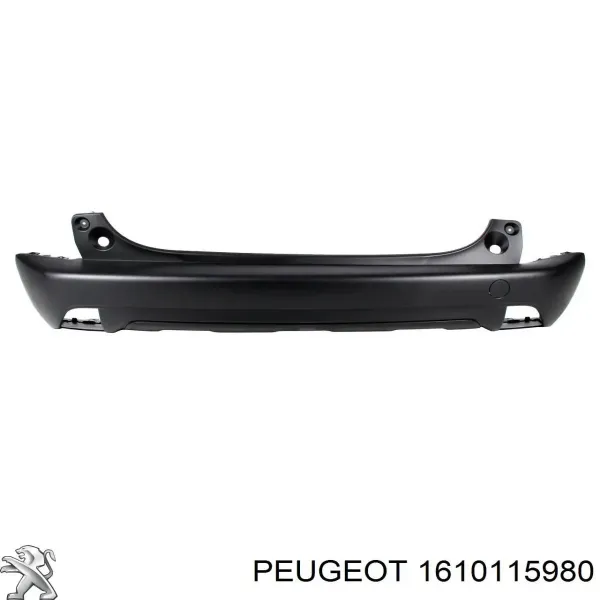 Zderzak tylny 1610115980 Peugeot/Citroen