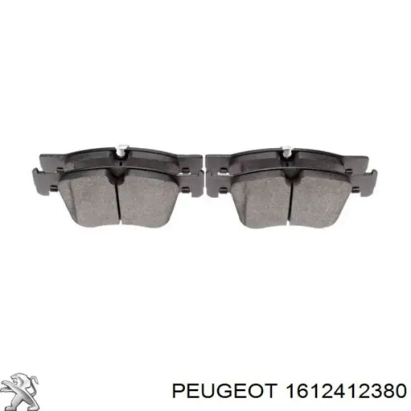 Klocki hamulcowe przednie tarczowe 1612412380 Peugeot/Citroen