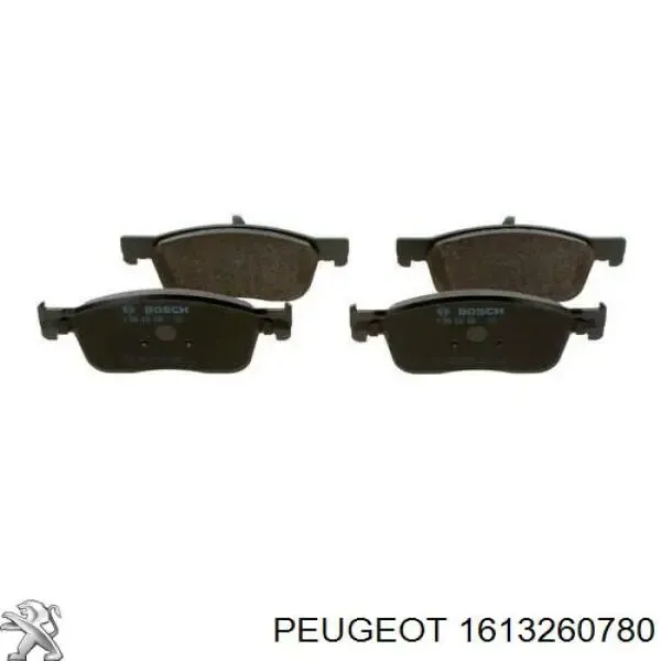 Klocki hamulcowe przednie tarczowe 1613260780 Peugeot/Citroen