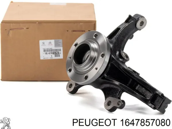 Czop (zwrotnica) przedni prawy 1647857080 Peugeot/Citroen