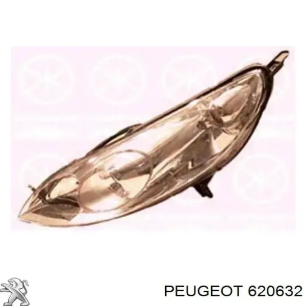 Reflektor prawy Peugeot 407 SW 6E