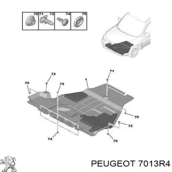 Osłona silnika, miski (przedziału silnika) Citroen Berlingo cena, od