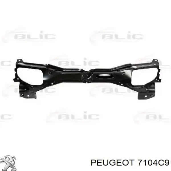 Osłona chłodnicy kompletna (panel mocowania reflektorów) do Citroen Berlingo  MF