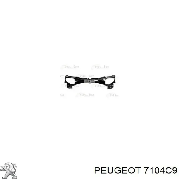 Osłona chłodnicy kompletna (panel mocowania reflektorów) Citroen Berlingo  MF