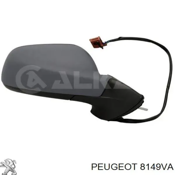 Lusterko wsteczne prawe do Peugeot 407 SW 6E