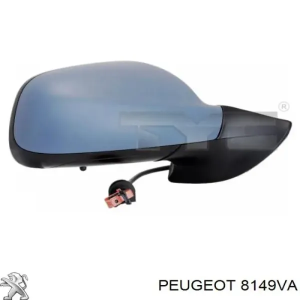 Lusterko wsteczne prawe Peugeot 407 cena, od