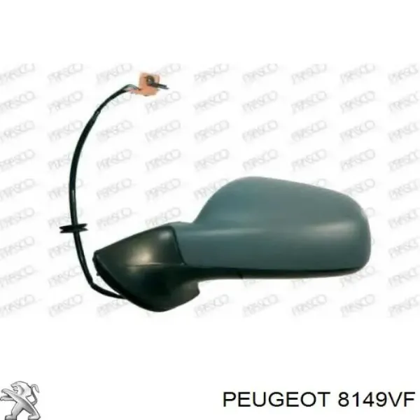  Lusterko wsteczne lewe Peugeot 407 SW kombi (6E) (2004 - 2011) SW