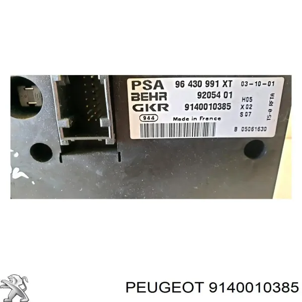Sterownik trybów ogrzewania/klimatyzacji Peugeot 307 3A, 3C