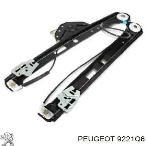 Mechanizm podnoszenia szyby drzwi przednich lewych Peugeot 407 SW 6E