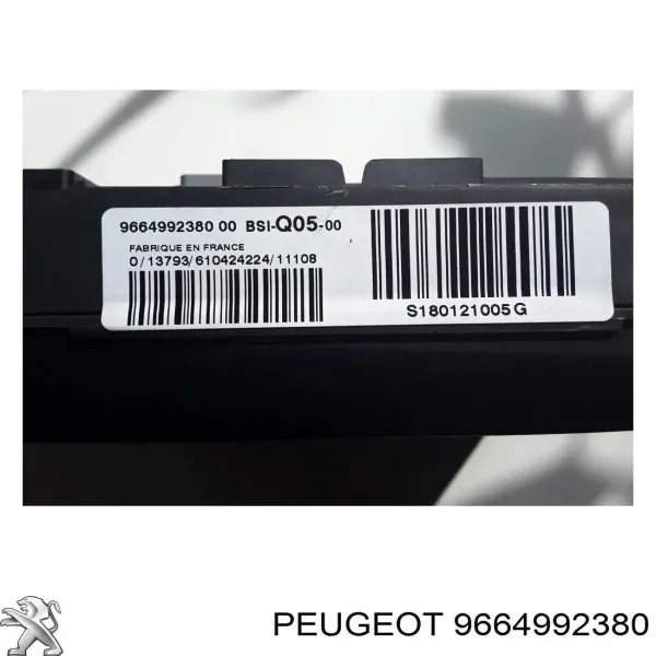 Skrzynka bezpieczników 9664992380 Peugeot/Citroen
