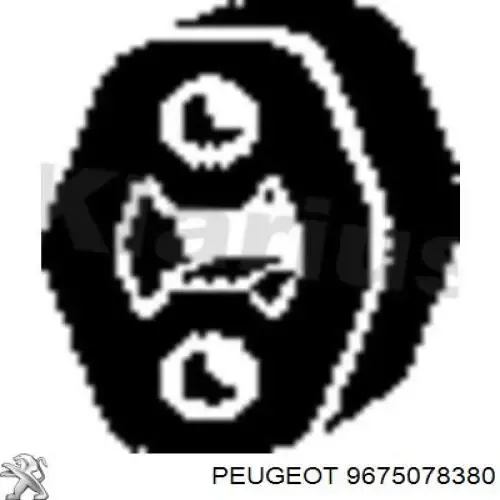 Poduszka mocowania tłumika 9675078380 Peugeot/Citroen