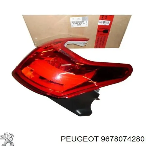 Lampa zespolona tylna lewa zewnętrzna 9678074280 Peugeot/Citroen