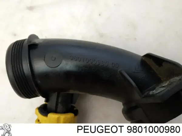 Króciec powietrza, wlot do turbiny (doładowanie) 9801000980 Peugeot/Citroen