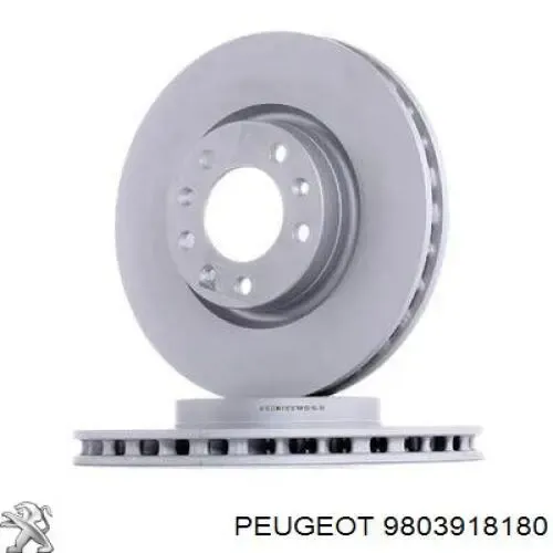 Tarcza hamulcowa przednia 9803918180 Peugeot/Citroen