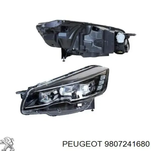 Reflektor prawy 9807241680 Peugeot/Citroen