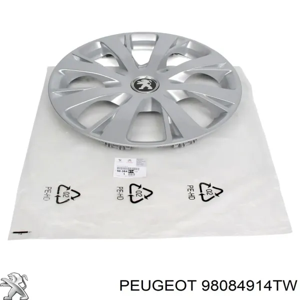 Kołpak do obręczy koła 98084914TW Peugeot/Citroen