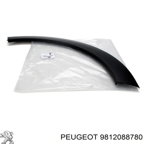 Poszerzenie (nakładka) reperaturki tylnego błotnika prawy 9812088780 Peugeot/Citroen