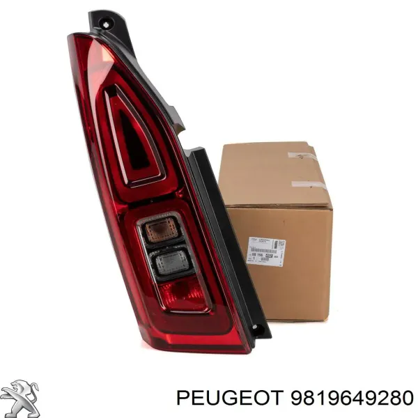 Lampa zespolona tylna lewa 9819649280 Peugeot/Citroen