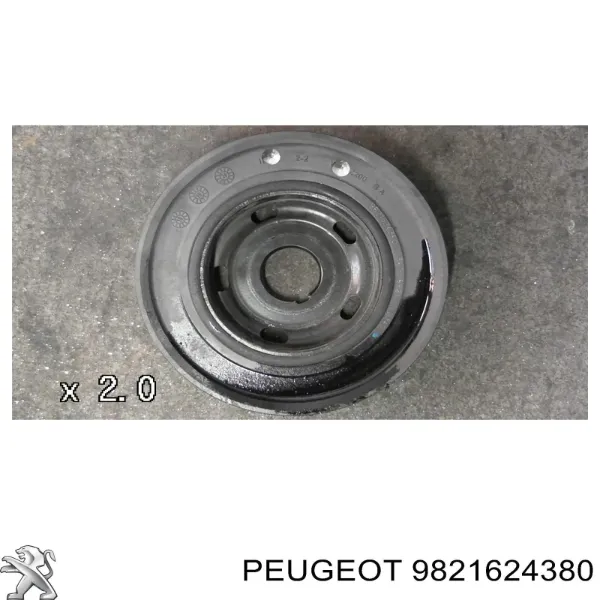 Koło pasowe wału korbowego 9821624380 Peugeot/Citroen