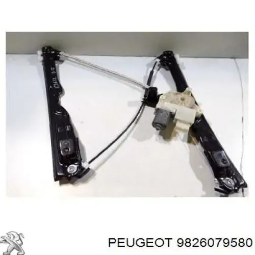 Mechanizm podnoszenia szyby drzwi przednich lewych 9826079580 Peugeot/Citroen