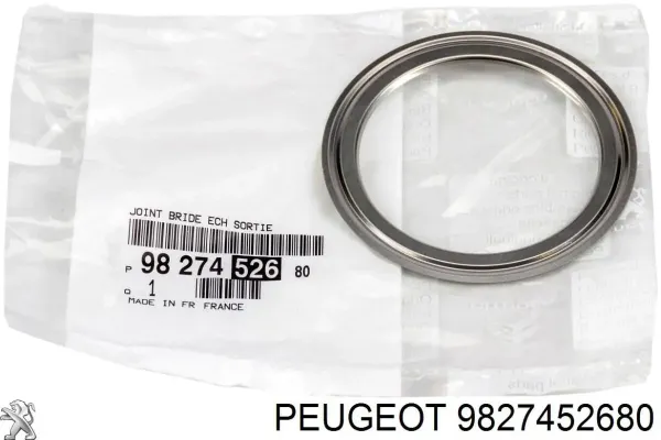 Uszczelka katalizatora tylna 9827452680 Peugeot/Citroen