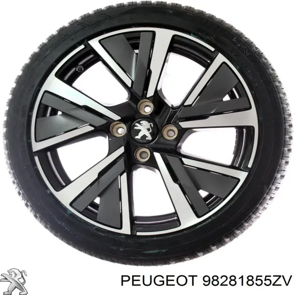 Felgi kół odlewane (lekkostopowe, tytanowe) 98281855ZV Peugeot/Citroen
