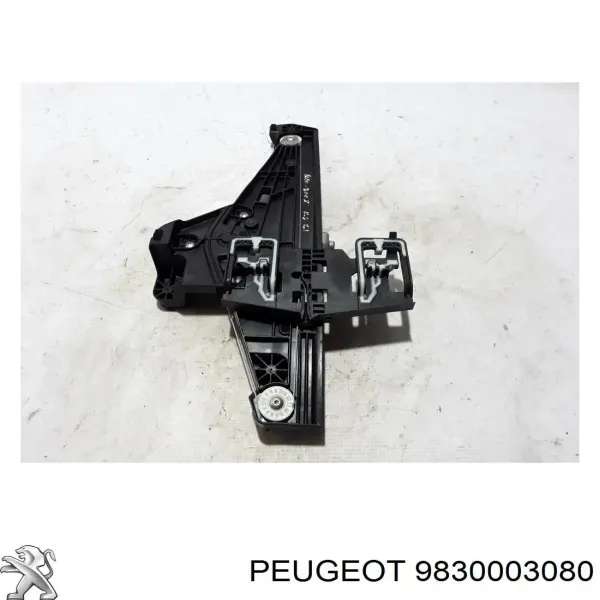 Mechanizm podnoszenia szyby drzwi tylnych lewych 9830003080 Peugeot/Citroen