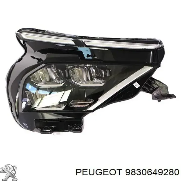 Reflektor prawy 9830649280 Peugeot/Citroen