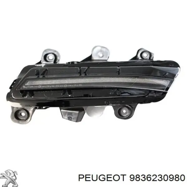 Reflektor do jazdy dziennej prawy 9836230980 Peugeot/Citroen