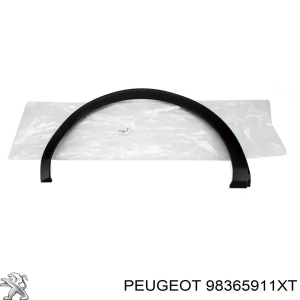 Poszerzenie (nakładka) reperaturki tylnego błotnika prawy 9825289077 Peugeot/Citroen