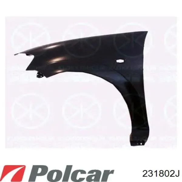 Błotnik przedni prawy 231802 Polcar