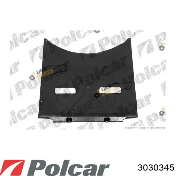 Osłona silnika, miski (przedziału silnika) 3030345 Polcar