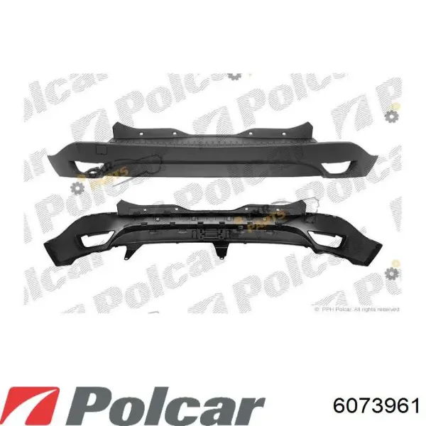 Zderzak tylny 6073961 Polcar