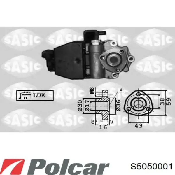 Pompa wspomagania hydraulicznego kierownicy S5050001 Polcar