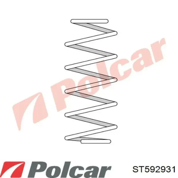 Sprężyna tylna ST592931 Polcar