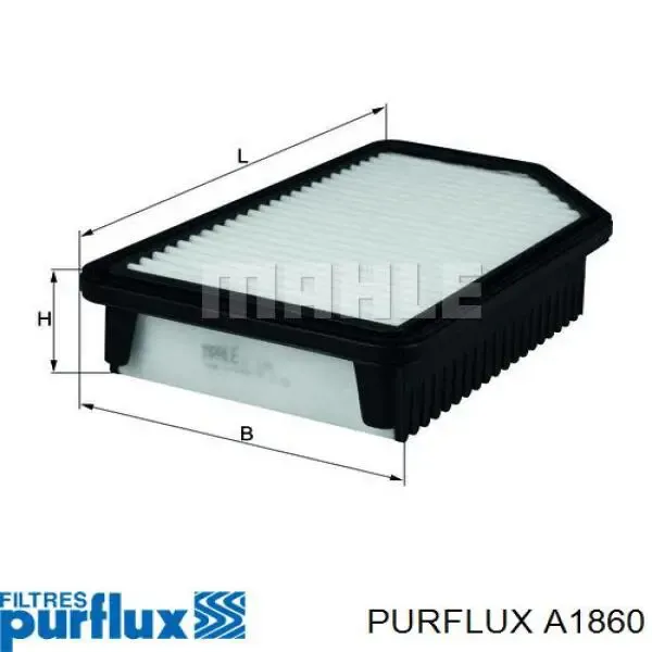 Filtr powietrza A1860 Purflux
