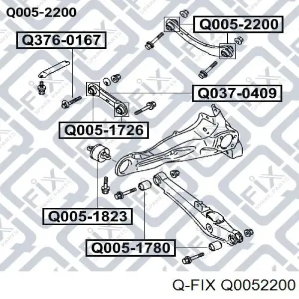 Silentblock wahacza tylnego górnego Q0052200 Q-fix