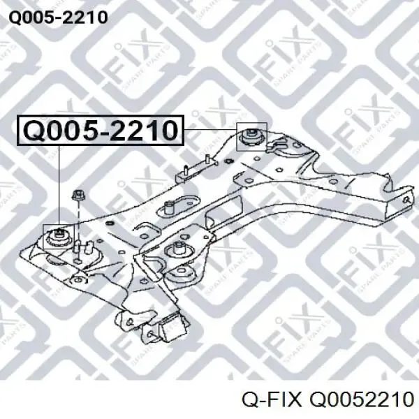 Tuleja (poduszka) przedniej belki Q0052210 Q-fix