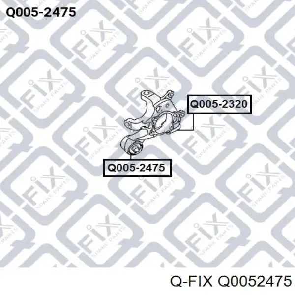 Silentblock czopu tylnego Q0052475 Q-fix