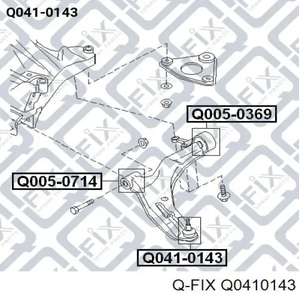 Sworzeń wahacza dolny Q0410143 Q-fix