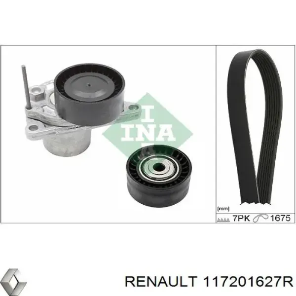 Pasek napędowy mechanizmów, zestaw 117201627R Renault (RVI)
