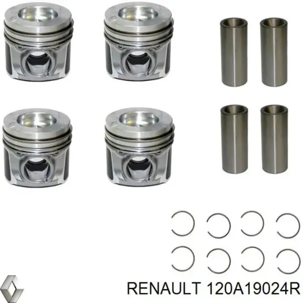Tłok, komplet do jednego cylindru, STD 130038001400 NE/NPR