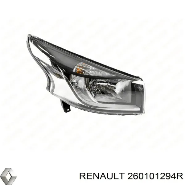 Reflektor prawy 260101294R Renault (RVI)