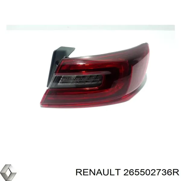 Lampa zespolona tylna prawa zewnętrzna 265502736R Renault (RVI)