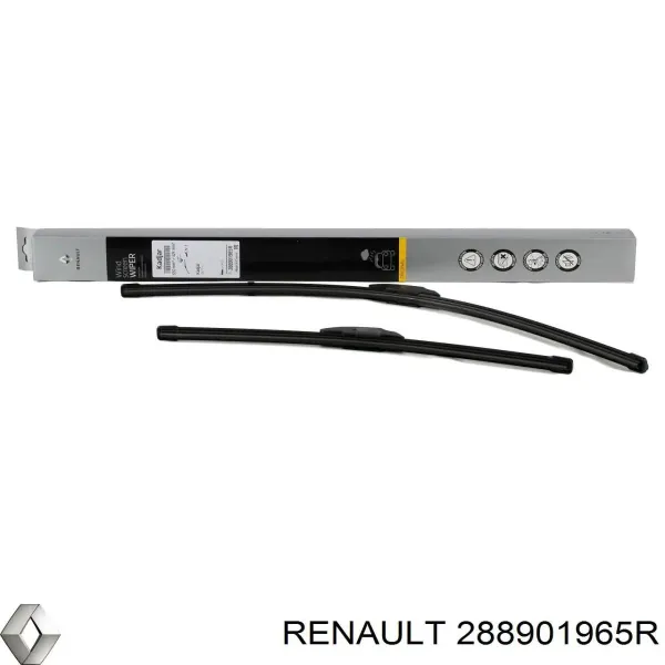 Pióro wycieraczki szyby przedniej, zestaw (2 szt.) 288901965R Renault (RVI)