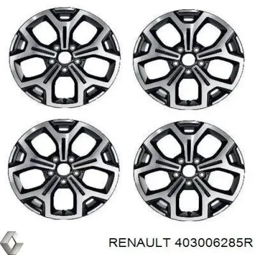 Felgi kół odlewane (lekkostopowe, tytanowe) 403006285R Renault (RVI)